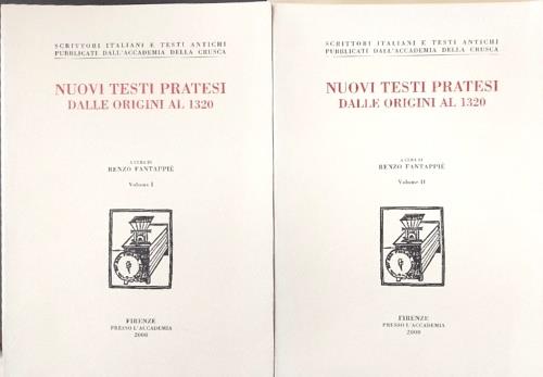 Nuovi testi pratesi. Dalle origini al 1320 - copertina