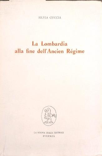 La Lombradia alla fine dell'Ancien R�gime - copertina