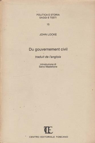 Du gouvernement civil traduit de l'anglois - copertina