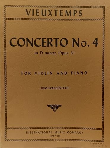 Concerto No. 4 in D minor, Opus 31 - copertina