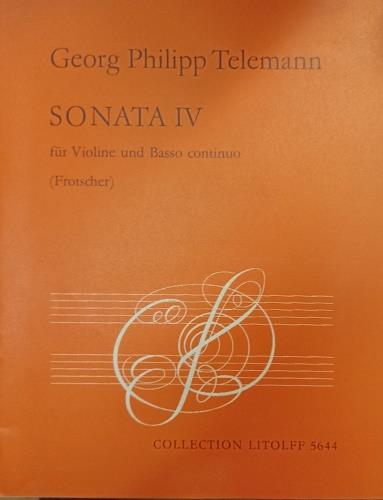 Sonata IV C-Dur fur Violine und Basso continuo