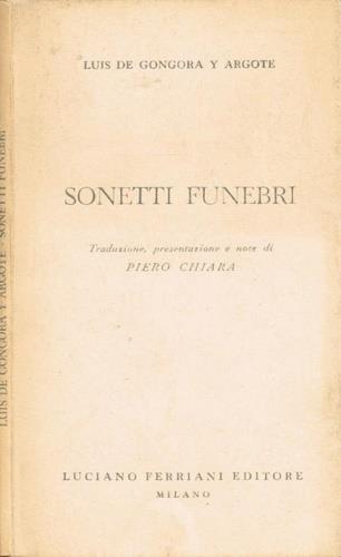 Sonetti funebri - copertina
