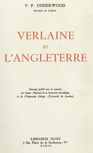 Verlaine et l'angleterre - copertina