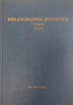Bibliographia Patristica XVI / XVII. Die erscheinungen der jahre 1971-72