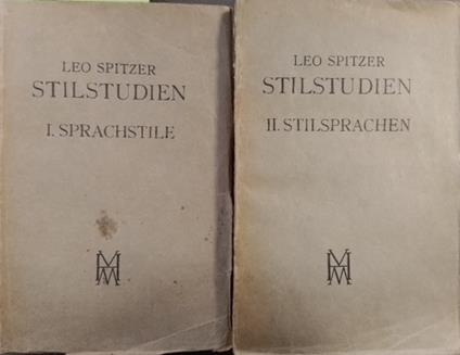 Stilstudien. I: Sprachstile. II: Stilsprachen - copertina