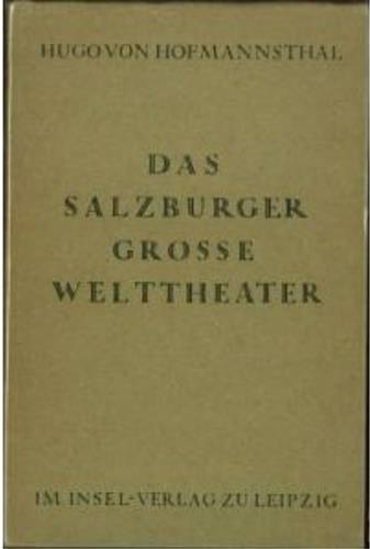 Das Salzburger grosse welttheater - copertina