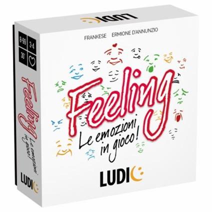 Feeling. Le emozioni in gioco! Un party game intrigante, che stimola l'empatia tra i giocatori. Racconta un episodio che hai vissuto e immagina gli stati d�animo che hai provato: gli altri riusciranno a indovinarli? Contenuto della Scatola: 4 schede - copertina