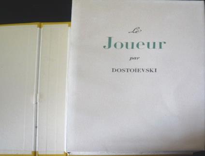 Le Joueur - copertina