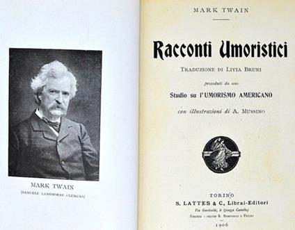 Racconti umoristici. Preceduti da uno studio su l' umorismo americano con illusrtrazioni di A.Mussino - copertina