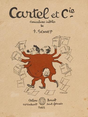 Cartel et C. Caricatures inedites d'apr�s nature de Sennep. Edizione limitata e numerata in 250 esemplari, il nostro n. 108 fa parte del sescondo stato su papier verg� gothique teint� - copertina