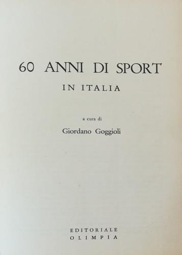 60 anni di sport in Italia
