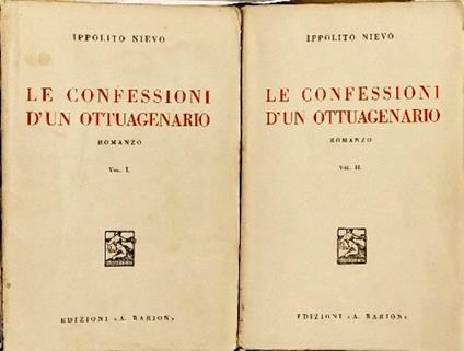 Le confessioni d'un ottuagenario - copertina