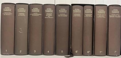 Storia Economica Cambridge. Vol.I:L'Agricoltura e la societ� rurale nel Medioevo. Vol.II:Commercio e industria nel Medioevo. Vol.III:Le citt� e la politica economica nel Medioevo. Vol.IV:L'espansione economica ell'Europa nel cinque e Seicento. Vol.V: - copertina