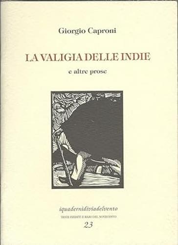 La valigia delle Indie e altre prose - copertina