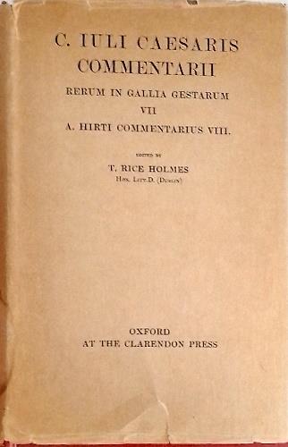 Commentarii rerum in Gallia Gestarum VII. A. Hirti commentarius VIII - copertina
