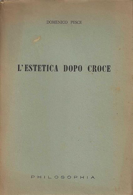 L' estetica dopo Croce - copertina