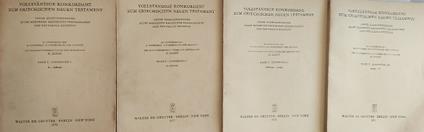 Vollstandige Konkordanz zum Griechischen Neun Testament. Band I. Unter zugrundelegung aller modernen kritischen textausgaben und des textus receptus. Band I. Lieferung 1. Band I. Lieferung 2. Band I. Lieferung 3/4. Band I. Lieferung 5 - copertina