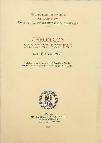 Chronicon Sanctae Sophiae (cod.Vat.Lat.4939). Vol.II - copertina
