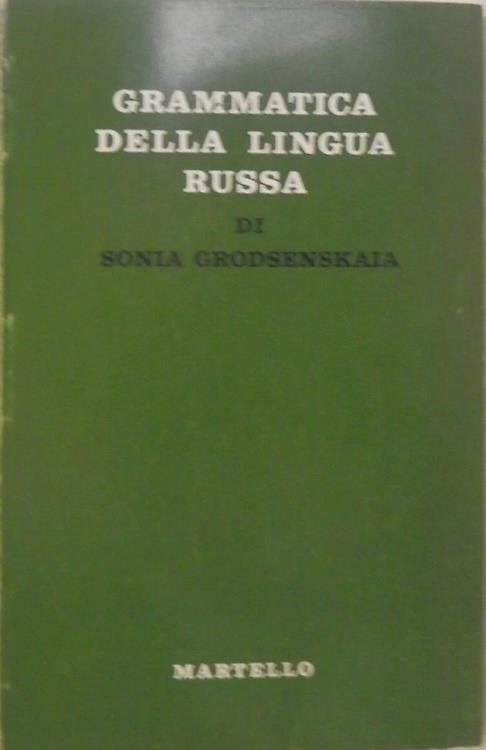 Grammatica della lingua russa - copertina