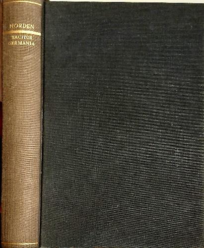 Die Germanische urgeschichte in Tacitus Germania - copertina