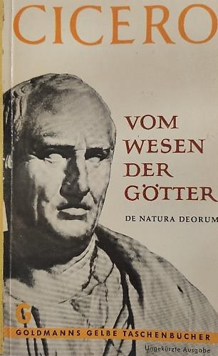 Vom Wesen der G�tter. De natura deorum - copertina