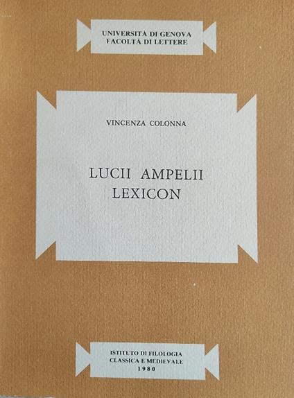 Lucii Ampelii Lexicon - copertina