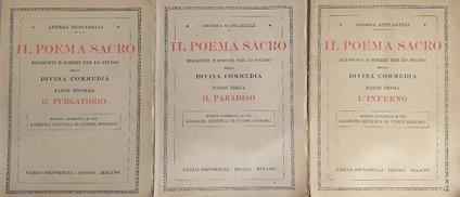 Il Poema Sacro. Riassunti e schemi per lo studio della Divina Commedia. Parti I-II-III. Inferno. Purgatorio. Paradiso - copertina