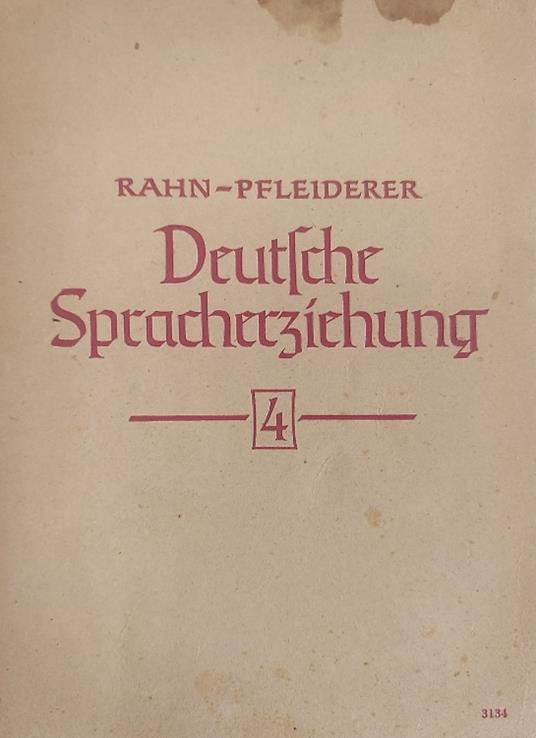 Deutsche Spracherziehung. Heft 4 - copertina