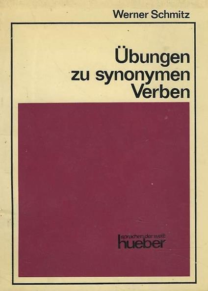 Ubungen zu synonymen Verben - copertina