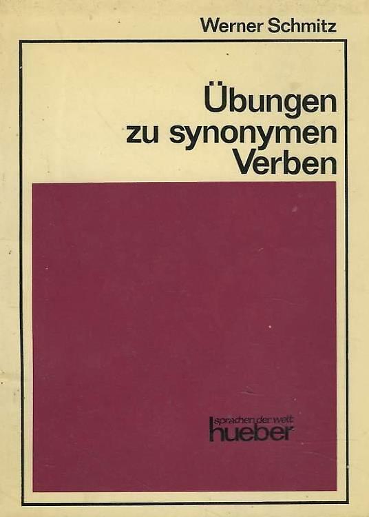 Ubungen zu synonymen Verben - copertina