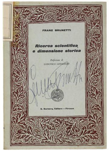 Ricerca Scientifica E Dimensione Storica - copertina