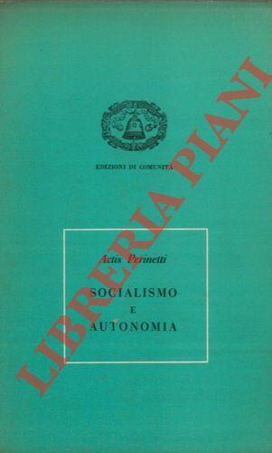 Socialismo e autonomia - copertina