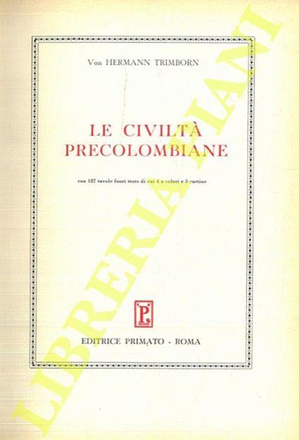 Le civiltà precolombiane - copertina