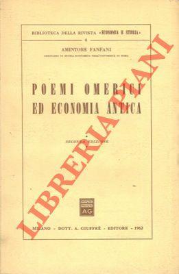 Poemi omerici ed economia antica. Seconda edizione - Amintore Fanfani - copertina