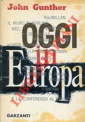 Oggi in Europa - John Gunther - copertina