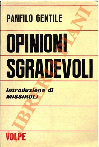 Opinioni sgradevoli - copertina