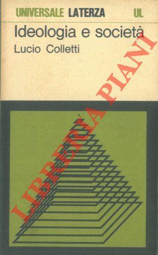 Ideologia e società - Lucio Colletti - copertina