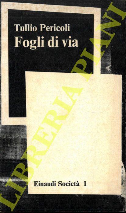 Fogli di via - Tullio Pericoli - copertina