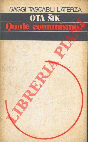 Quale comunismo? - Ota Sik - copertina