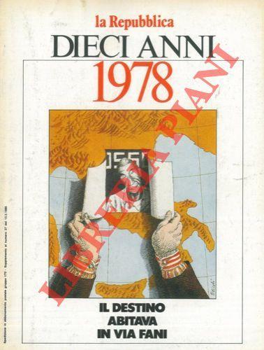 Dieci anni. 1978. Il destino abitava in via Fani - Giorgio Dell'Arti - copertina