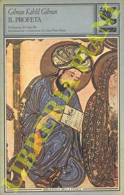 Il profeta - Kahlil Gibran - copertina