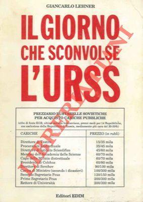 Il giorno che sconvolse l'Urss - Giancarlo Lehner - copertina