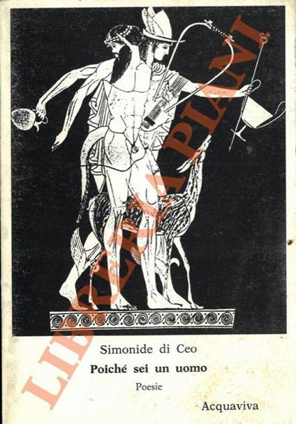 Poiché sei un uomo. Poesie - copertina