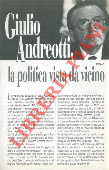 Giulio Andreotti, la politica vista da vicino - Enzo Biagi - copertina
