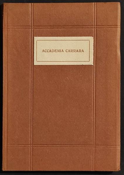 Le Gallerie dell'Accademia Carrara di Bergamo - copertina