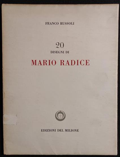 20 Disegni di Mario Radice - Franco Russoli - copertina