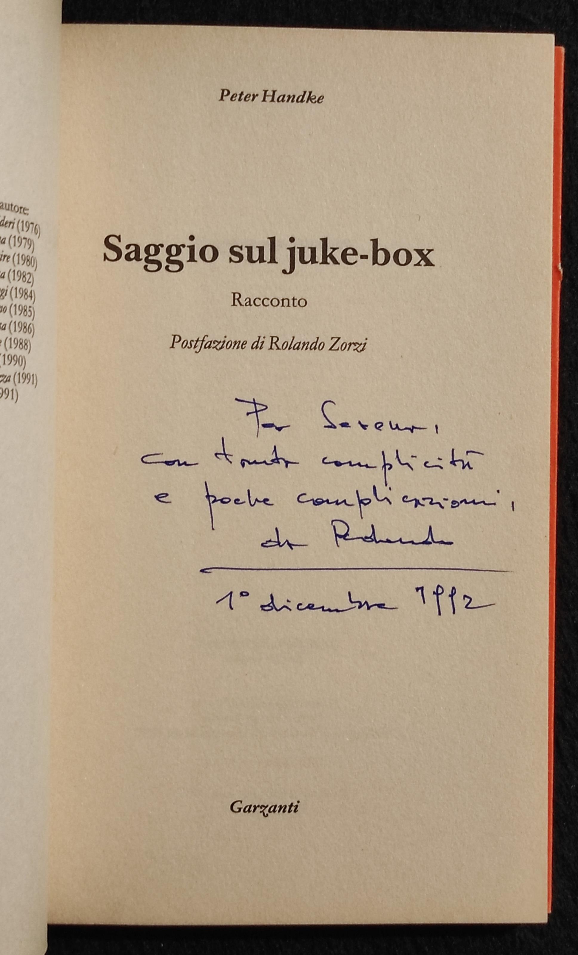 Saggio sul Juke-Box