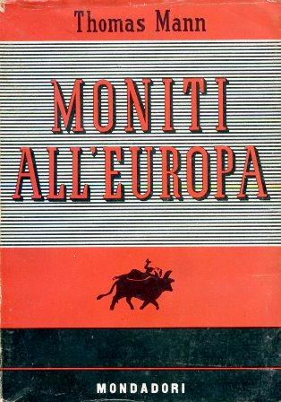 Moniti all' Europa - Thomas Mann - copertina