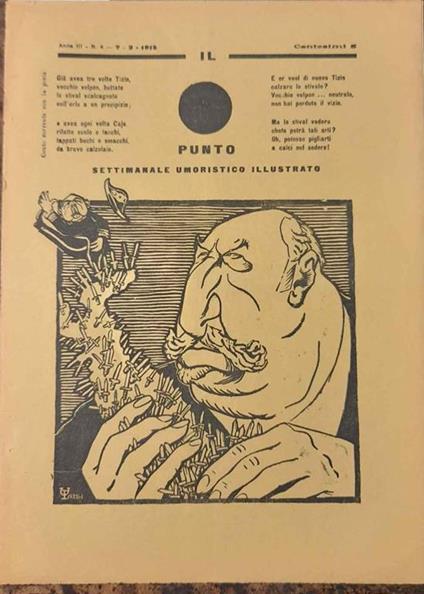 Il Punto Settimanale umoristico illustrato. Anno III, N. 4 - Alberto Magnani - copertina