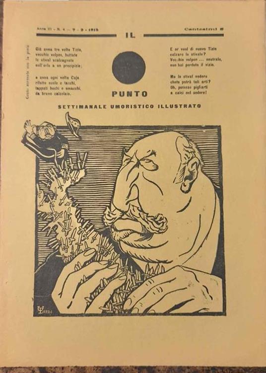 Il Punto Settimanale umoristico illustrato. Anno III, N. 4 - Alberto Magnani - copertina